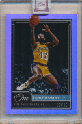 James Worthy NBA 2020-21 Panini One and One Purple Parallel 06/25