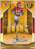 Tyreek Hill NFL 2021 Panini Gold Standard 10K Signature Auto 07/35