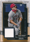 Mike Trout MLB 2021 Topps Museum Collection Meaningful Material Jersey 39/50