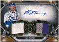 Max Muncy MLB 2021 Topps Museum Collection Signature Swatches Dual Jersey Patch Auto 15/25