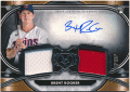 Brent Rooker MLB 2021 Topps Museum Collection RC Rookie Signature Jersey Auto 033/349