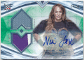 Nia Jax WWE 2020 Topps Undisputed Signature Relic Green Auto 27/50
