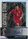 Ashley Williams Soccer 2019-20 Panini Obsidian Lightning Strike Prizm Signature Auto 024/125