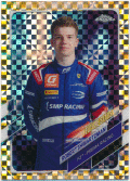Robert Shwartzman F1 2021 Topps Chrome Formula 1 Gold Checker Flag Refractor 43/50