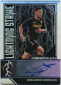 Benjamin Henrichs Soccer 2019-20 Panini Obsidian Lightning Strike Prizm Signature Auto 52/75