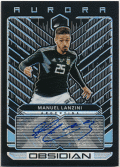 Manuel Lanzini Soccer 2019-20 Panini Obsidian Aurora Prizm Signature Auto 023/149