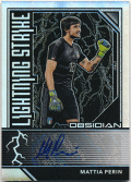 Mattia Perin Soccer 2019-20 Panini Obsidian Lightning Strike Prizm Signature Auto 147/149