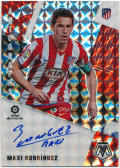 Maxi Rodriguez Soccer 2020-21 Panini Mosaic La Liga Prizm Signature Auto