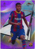 Ansu Fati Soccer 2020-21 Topps Finest UEFA Champions League Purple Refractor 084/250