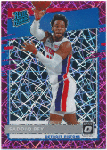 Saddiq Bey NBA 2020-21 Panini Donruss Optic RC Rookie Pink Velocity Prizm 59/79