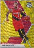 Damian Lillard NBA 2019-20 Panini Mosaic Tmall Gold Wave Prizm
