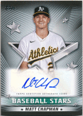 Matt Chapman MLB 2022 Topps Series 1 Baseball Stars Signature Auto 47/99