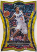 Lou Williams NBA 2019-20 Panini Select Premier Level Gold Prizm 03/10