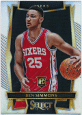 Ben Simmons NBA 2016-17 Panini Select RC #60 Rookie Silver Prizm