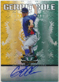 Gerrit Cole MLB 2011 Leaf Valiant Refractor Signature Auto