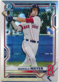 Marcelo Mayer MLB 2021 Bowman Chrome 1st Bowman Refractor