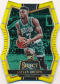 Jaylen Brown NBA 2016-17 Panini Select RC Rookie Yellow Prizm 35/75
