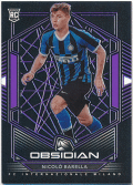 Nicolo Barella Soccer 2019-20 Panini Obsidian RC Rookie Purple Prizm 26/65