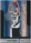 Manu Ginobili NBA 2009-10 Panini Absolute Memorabilia Spectrum Patch 22/25
