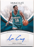 Dell Curry NBA 2016-17 Panini Immaculate Collection Heralded Signature Auto 57/99