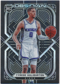 Tyrese Haliburton NBA 2020-21 Panini Obsidian RC Rookie Electric Etch Silver Prizm