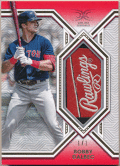 Bobby Dalbec MLB 2022 Topps Definitive Collection Helmet Relic Red Patch 1/1 1of1