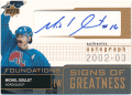 Michel Giulet NHL 2002-03 Upper Deck Foundations Signs of Greatness Signature Auto