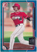 Taylor Ward MLB 2015 Bowman 1st Bowman Blue Parallel 063/150