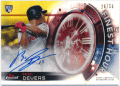 Rafael Devers MLB 2018 Topps Finest RC Rookie Finest Hour Gold Refractor Signature Auto 26/50
