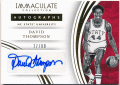 David Thompson NBA 2016 Panini Immaculate Collection Collegiate Signature Auto 77/99
