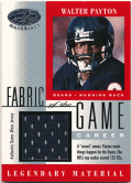 Walter Payton NFL 2001 Leaf Certified Materials Legendary Material Fabric of the Game Jersey 038/125