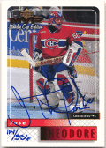 Jose Theodore NHL 2000-01 Upper Deck UD Reserve Buyback Signature Auto 114/356