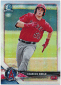 Brandon Marsh MLB 2018 Bowman Draft Chrome Prospect Refractor