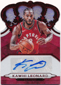 Kawhi Leonard NBA 2018-19 Panini Crown Royale Red Signature Auto 32/40
