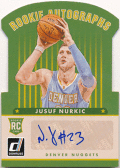 Jusuf Nurkic NBA 2014-15 Panini Donruss RC Rookie Autographs Die Cut Parallel 12/49