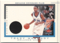 Tracy McGrady NBA 2001-02 Fleer Genuine Coverage Plus Game-Worn Uniform Jersey