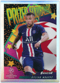 Kylian Mbappe Soccer 2020-21 Topps Chrome UEFA Champions League Prized Footballers Refractor