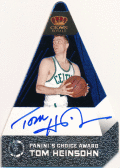 故 Tom Heinsohn NBA 2011-12 Panini Preferred Panini's Choice Award Signature Auto 34/35