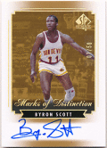 Byron Scott NBA 2014-15 Upper Deck SP Authentic Marks of Distinction Signature Auto 07/50