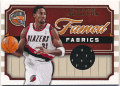 Scottie Pippen NBA 2009-10 Panini Hall of Fame Famed Fabrics Jersey 531/599