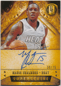 Mario Chalmers NBA 2013-14 Panini Gold Standard Superscribe Signature Auto 30/75