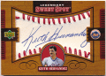 Keith Hernandez MLB 2002 Upper Deck UD Sweet Spot Legendary Signature Auto