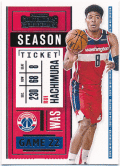 八村塁 NBA 2020-21 Panini Contenders #25 Base Card Rui Hachimura