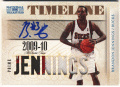 Brandon Jennings NBA 09-10 Panini National Treasures Timeline Signature Patch Auto 23/25