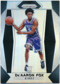 De'Aaron Fox NBA 2017-18 Panini Prizm RC Rookie Silver Prizm