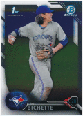 Bo Bichette MLB 2016 Bowman Chrome 1st Bowman BDC-74