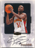 Jason Terry NBA 1999-00 Flair Showcase Fresh Ink Signature Auto