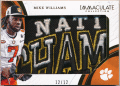 Mike Williams NFL 2017 Panini Immaculate Collection Collegiate RC Rookie Cap Logo 12/12