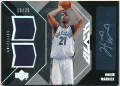 Hakim Warrick NBA 2006-07 Upper Deck Black Signature Jersey Auto 13/25