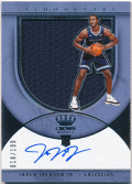 Jaren Jackson Jr. NBA 2018-19 Panini Crown Royale RC Rookie Silhouettes Jersey Auto 018/199